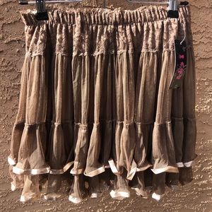 Tanga Pretty Ladies Gauze Lace Tutu in Khaki